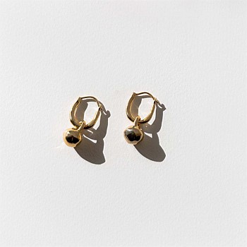 Ripple Earrings, Gold