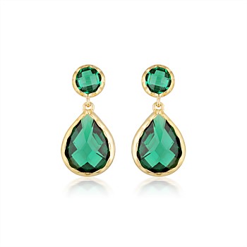 Luxe Nobile Earrings Green / Gold