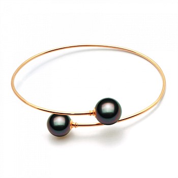 Black Tahitian Pearl Classics Crossover Cuff