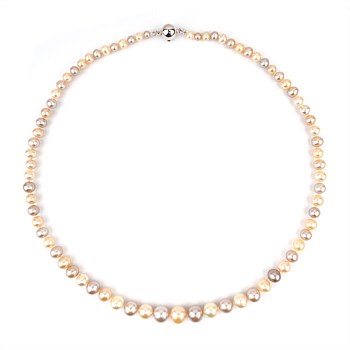 4-9mm Graduated Multicolour Freshwater Pearl Necklace