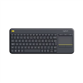 K400 Plus Wireless Keyboard with Touch Pad (Black)