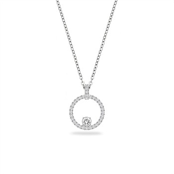 Constella Circle Pendant, White