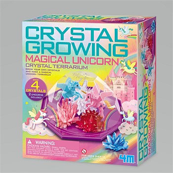 Crystal Growing Magical Unicorn Terrarium