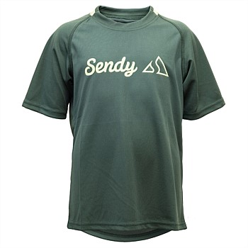 Youth Bold Green MTB Short Sleeve Jersey