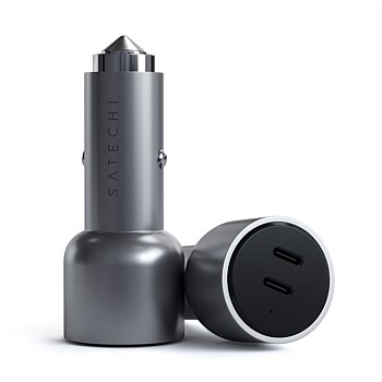 40W Dual USB-C PD Car Charger