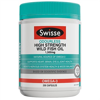 Ultiboost Odourless High Strength Wild Fish Oil 1500mg