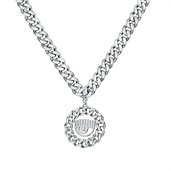 Chain Collection Silver Eye Pendant