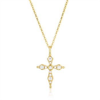 Georgini Bless Mini Gold Cross