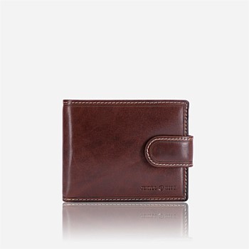 Oxford Billfold Wallet With Coin And Tab Closure