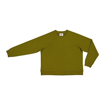 organic cotton / merino wool - women's crew sweater