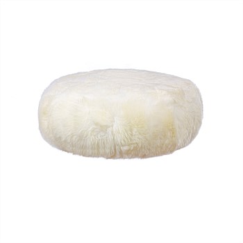 Longwool Sheepskin Ottoman