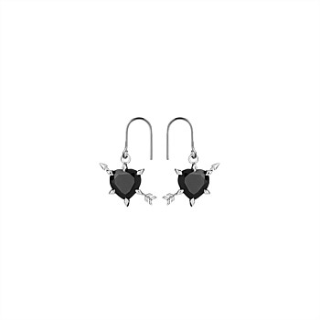 Cupid's Arrow & Heart Earrings