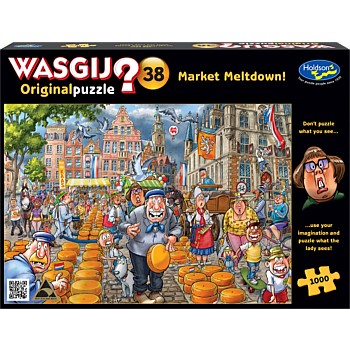 Wasgij Original 38 1000 Piece Jigsaw Market Meltdown!