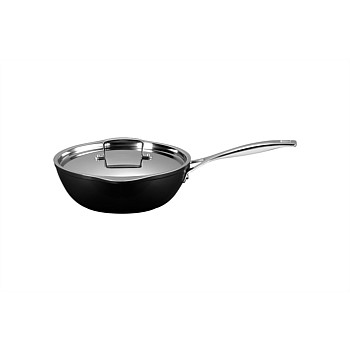 Toughened Non-stick Chef''s Pan with 2 Pouring Spout 24