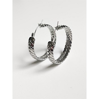 Hera Hoop Earring Silver