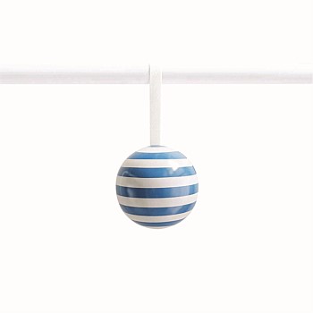 Father Rabbit Christmas Bauble | Cornish Blue Stripe