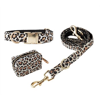 Animal Print Dog Accessory Kit