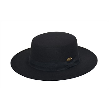 Bowie Wool-Blend Boater Hat