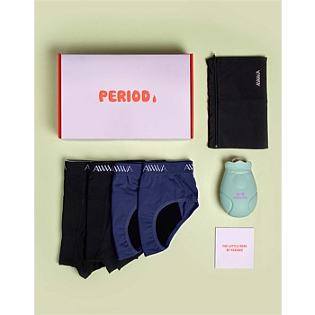 My First Period Kit - 4 Pack mixed Shorties & Briefs