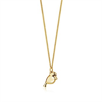 Silver Tui Pendant Gold Plate