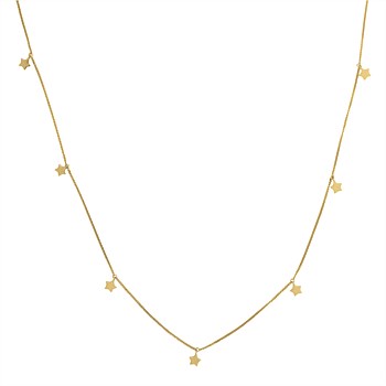 Thank the Stars Necklace Gold Plate