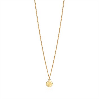 Lotus Pendant Gold Plate