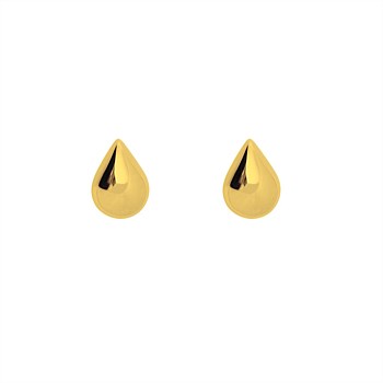 Droplet Studs Gold Plate