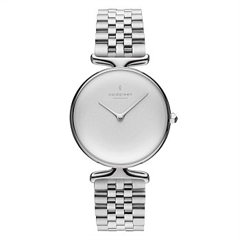Unika 32mm Silver White Dial Wristwatch