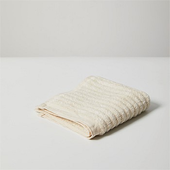 Ecru Organic Cotton Turkish Face Towel