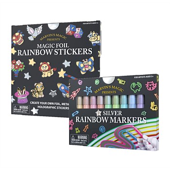 Rainbow Markers and Stickers