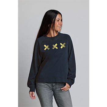 Nico Sweater Navy Gold Triple X