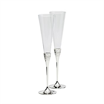 Vera Wang with love toast flute Pair