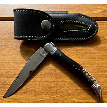 Pocket Knife + Leather Pouch