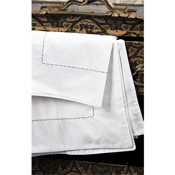 Milano White Standard Pillowcase