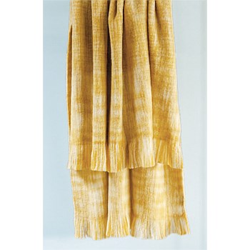 Oakham Ochre Woollen Throw
