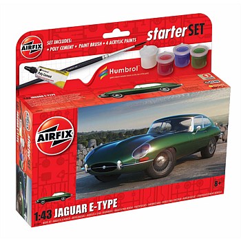 Small Starter Set Jaguar E-Type 1:43 Scale