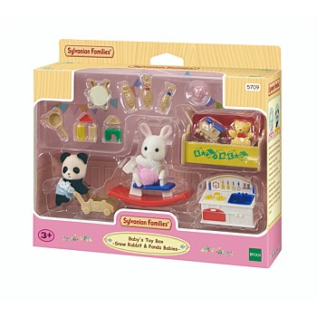 Baby's Toy Box -Snow Rabbit & Panda Babies
