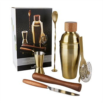 Cocktail Set Brass 6pc Set