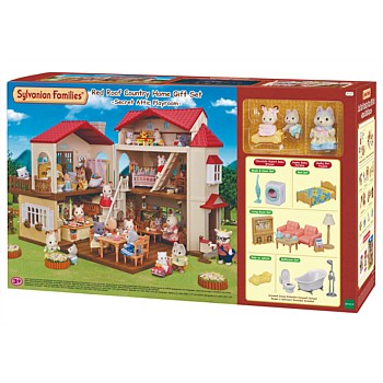 Red Roof Country Home with Secret Attic GIFT SET