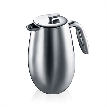 Columbia Double Wall Coffee Maker 1L 8 Cup (Stainless Steel)