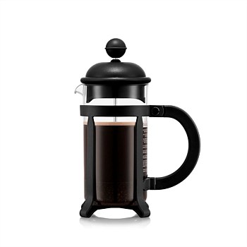 Java French Press 350ml 3 Cup (Stainless Steel/Black)