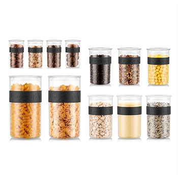 Presso 12 Piece Storage Set (4 x 250ml, 3 x 600ml, 3 x 1L, 2 x 2L)