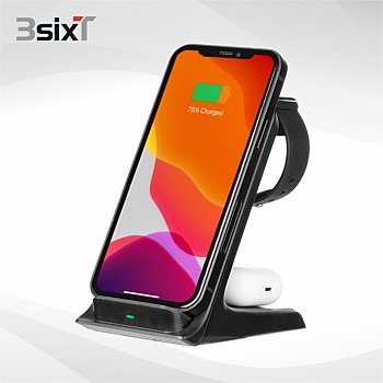 3sixT 3 In 1 Charging Station with USB-C and AC