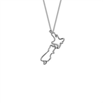 NZ Map Necklace