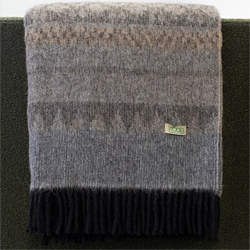 Peruvian Alpaca and Merino Throw