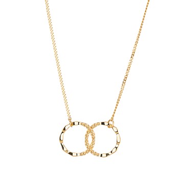 Gold Plate Rocksteady Perfect Circle Harmony Pendant