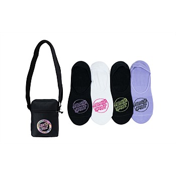 Vivid MFG Dot Women's Shoulder Bag with Opus Dot No Show Socks