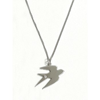 Swallow tattoo charm Necklace