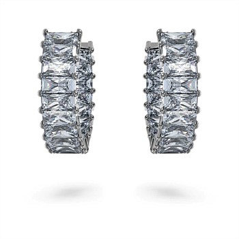 Matrix Hoop Earrings Baguette