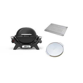 Bundle Q1000N Baby Black with Pizza Stone & Roasting Trivet